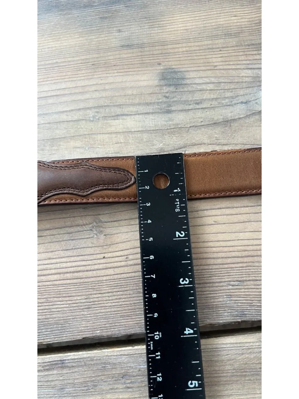 Resistol Western Brown Full Grain Leather Belt Women’s  M Silver Buckle 28”
